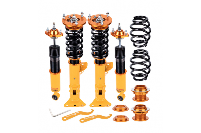 Койловери Maxpeedingrods BMW E36 з регулюванням жорсткості амортизатора YELLOW